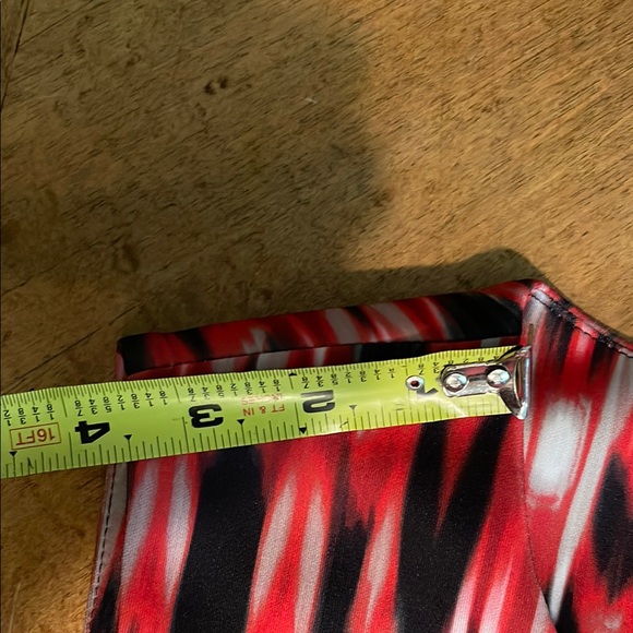 Calvin Klein Red and Black Crew Neck Sheath Dress - Picture 8 of 13